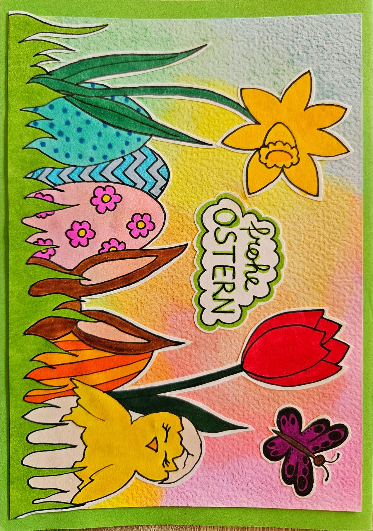 Osterkarte Frühling Küken