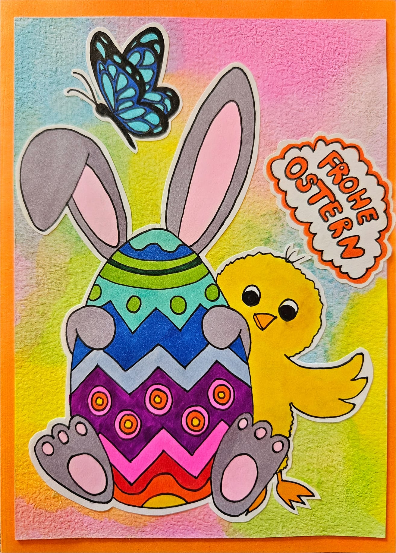 Osterkarte Hase